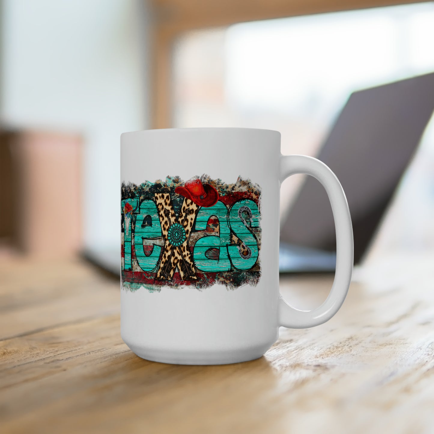 Indulge in a taste of Texas every morning with our captivating Texas-themed coffee mug! Crafted with high-quality ceramic, this mug exudes durability and style, just like the Lone Star State itself. 