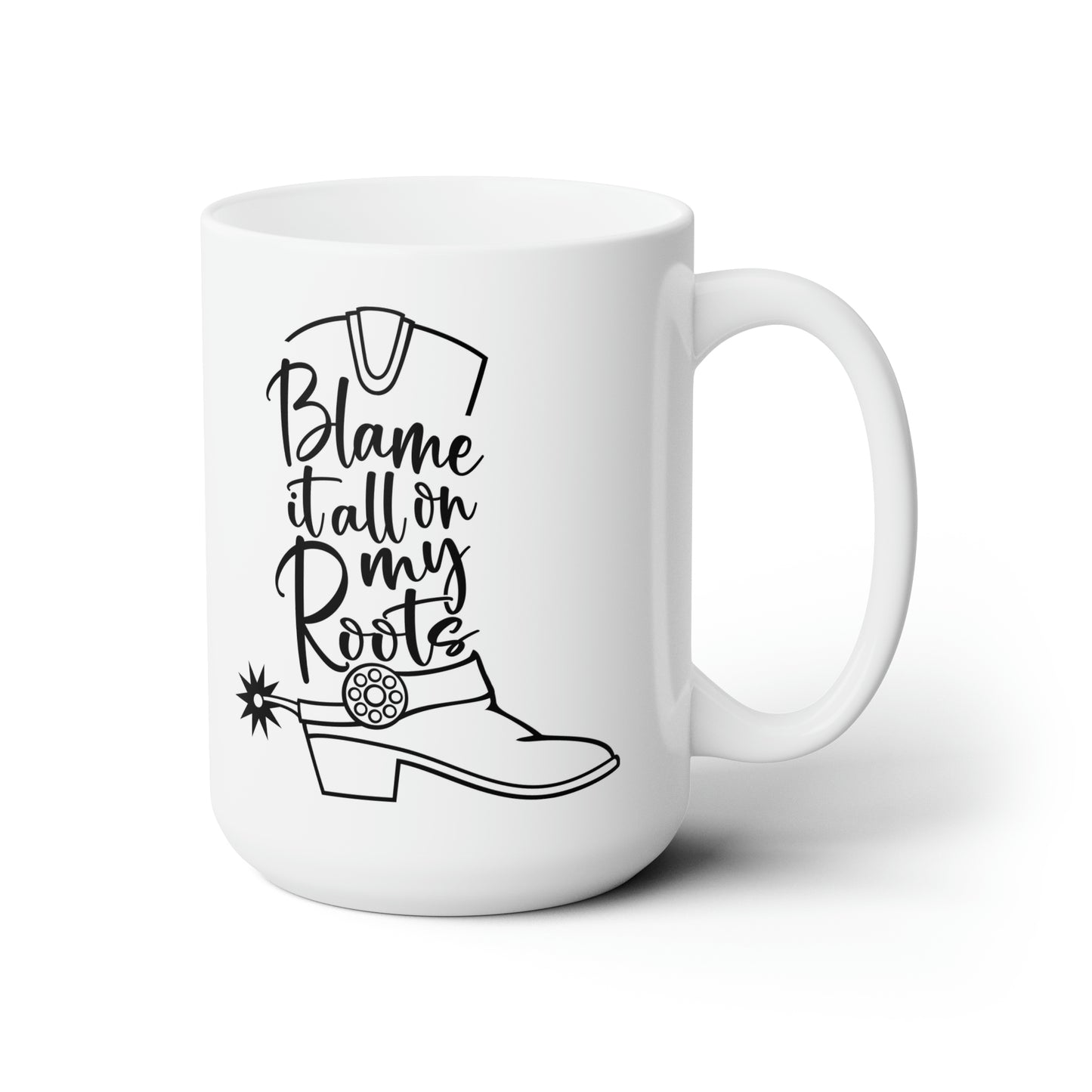 Blame It On My Roots Ceramic Mug 15oz