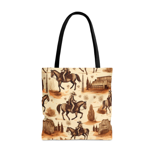 Vintage Cowboy Tote Bag (AOP)