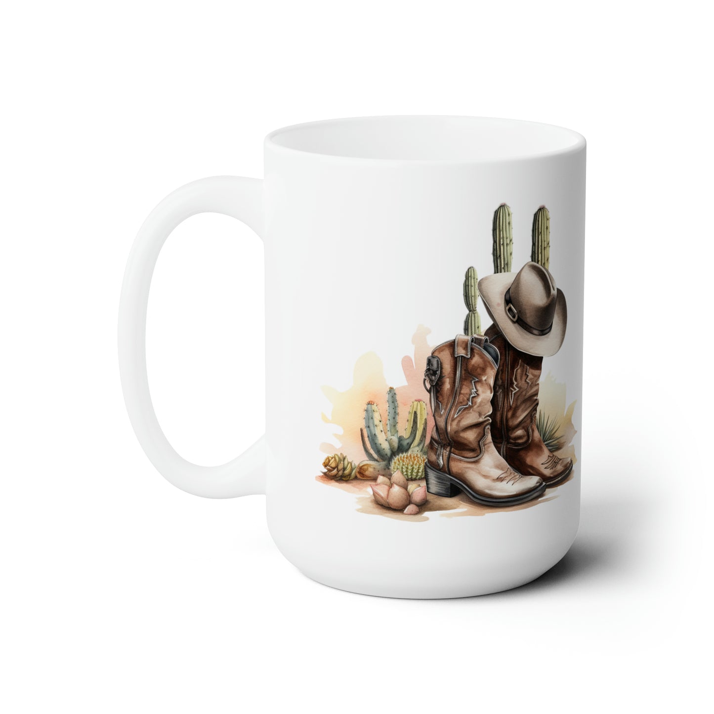 Cowboy Boots Ceramic Mug 15oz