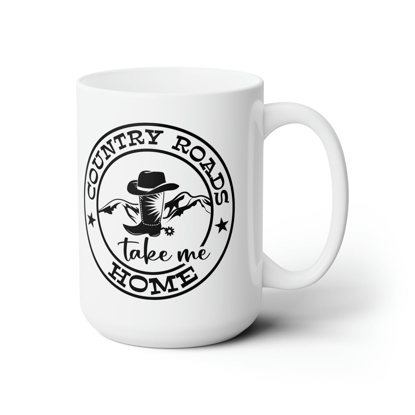 Country Roads Take Me Home Ceramic Mug 15oz