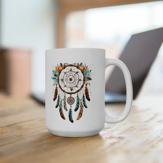 Dream Catcher Ceramic Mug 15oz