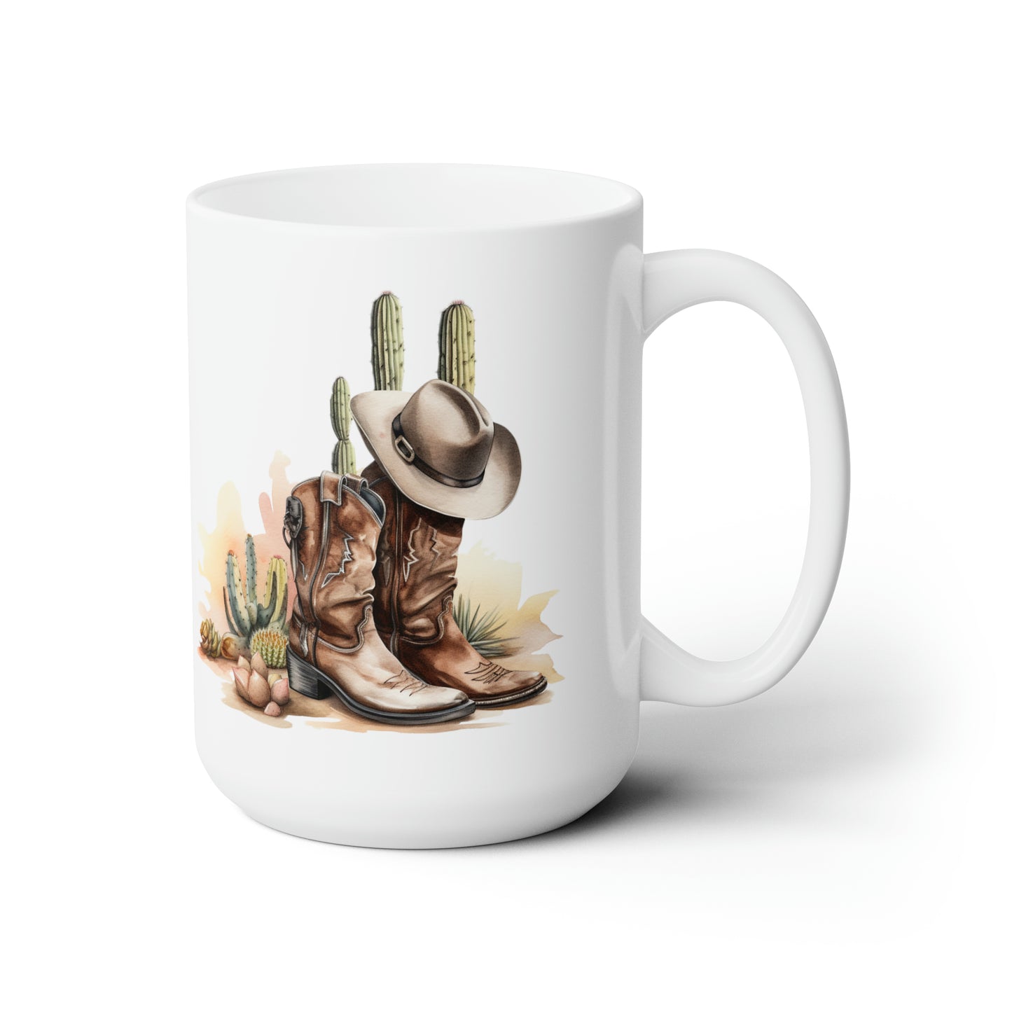 Cowboy Boots Ceramic Mug 15oz