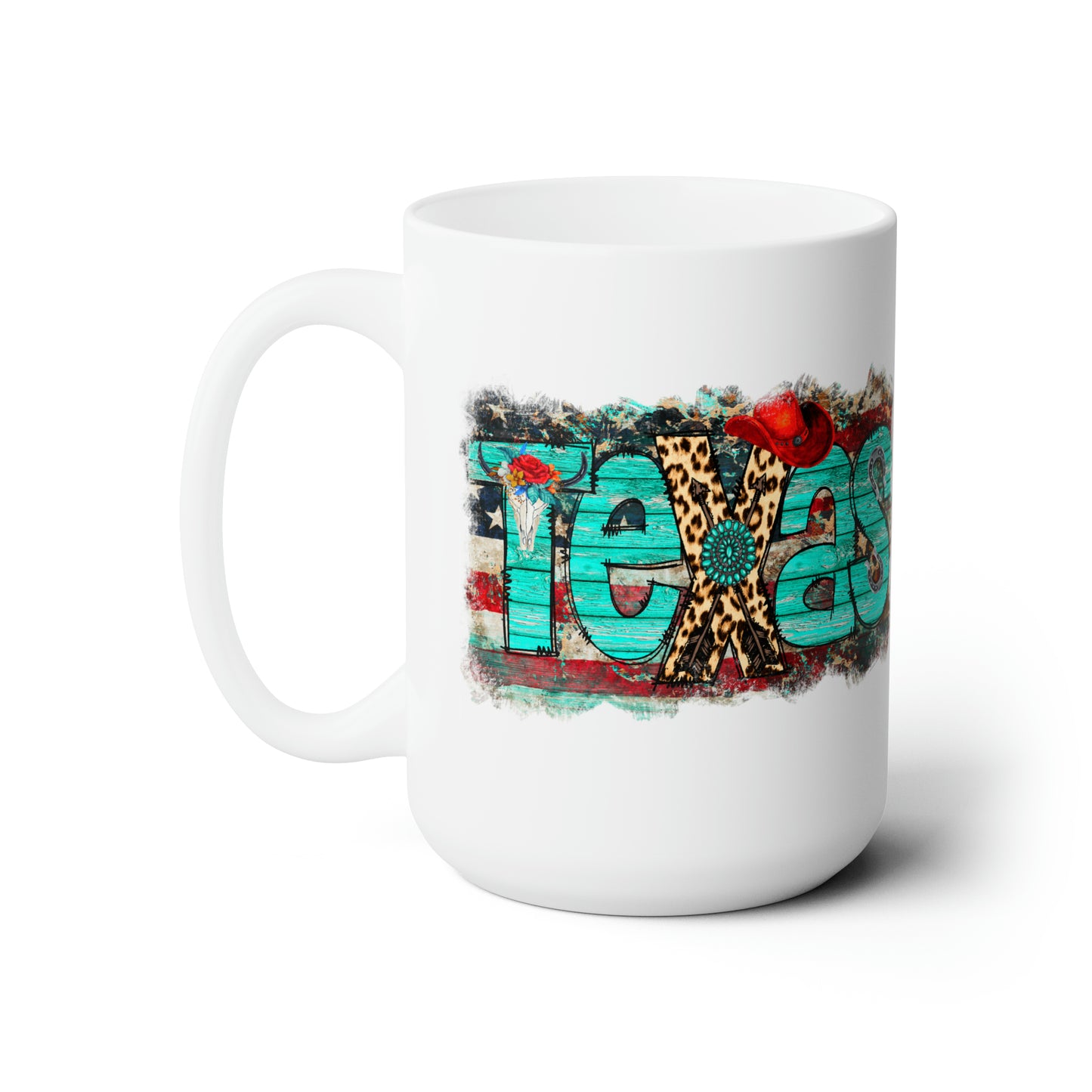 Indulge in a taste of Texas every morning with our captivating Texas-themed coffee mug! Crafted with high-quality ceramic, this mug exudes durability and style, just like the Lone Star State itself. 