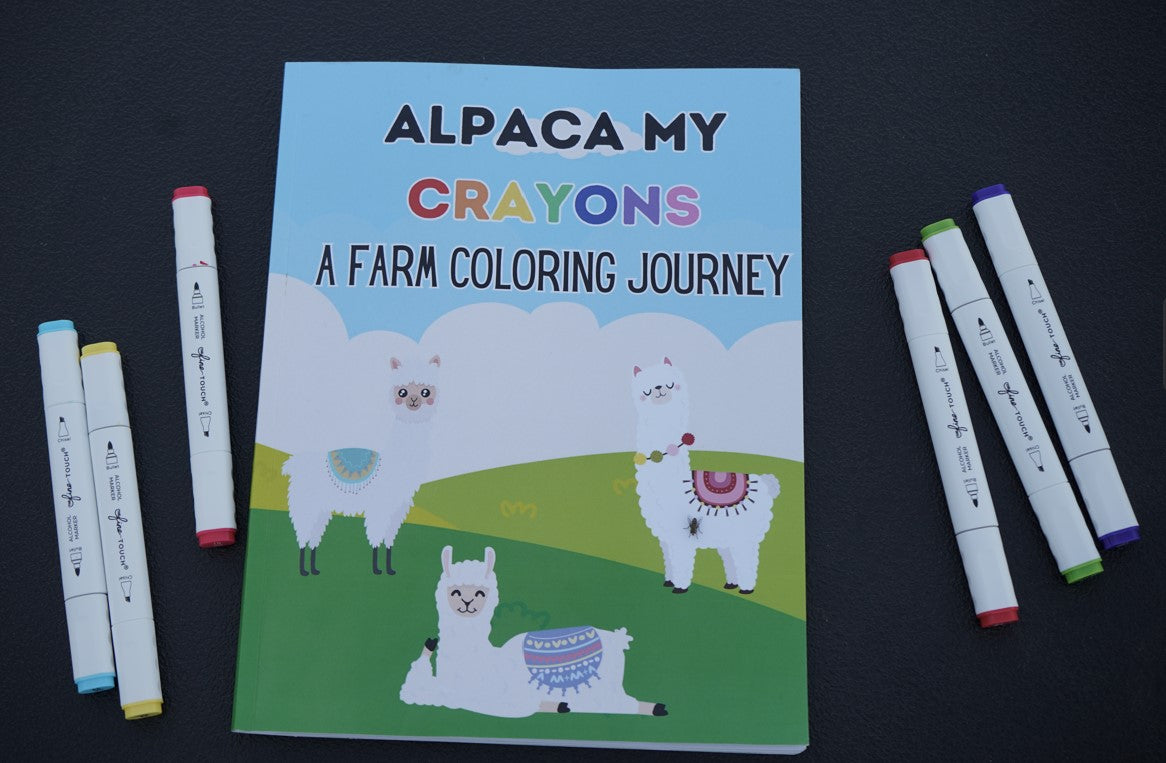 Alpaca My Crayons: A Farm Coloring Journey