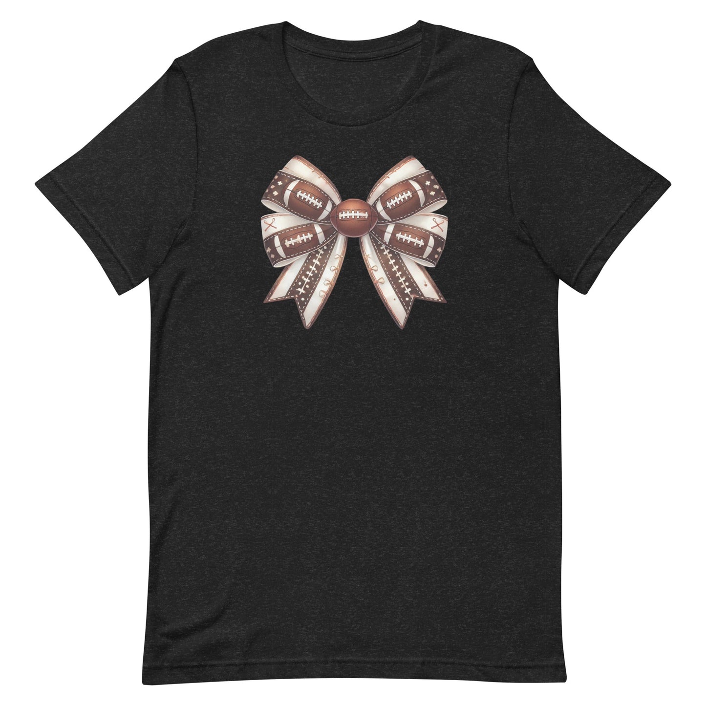 Get ready to cheer on your favorite team in style with our Football Coquette t-shirt! Featuring a charming bow adorned with football patterns, this design brings a touch of elegance to game day. Whether you’re on the sidelines or in the stands, this t-shirt combines the best of sporty and chic, making it perfect for any football fan who loves to show off their team spirit with a little extra flair.