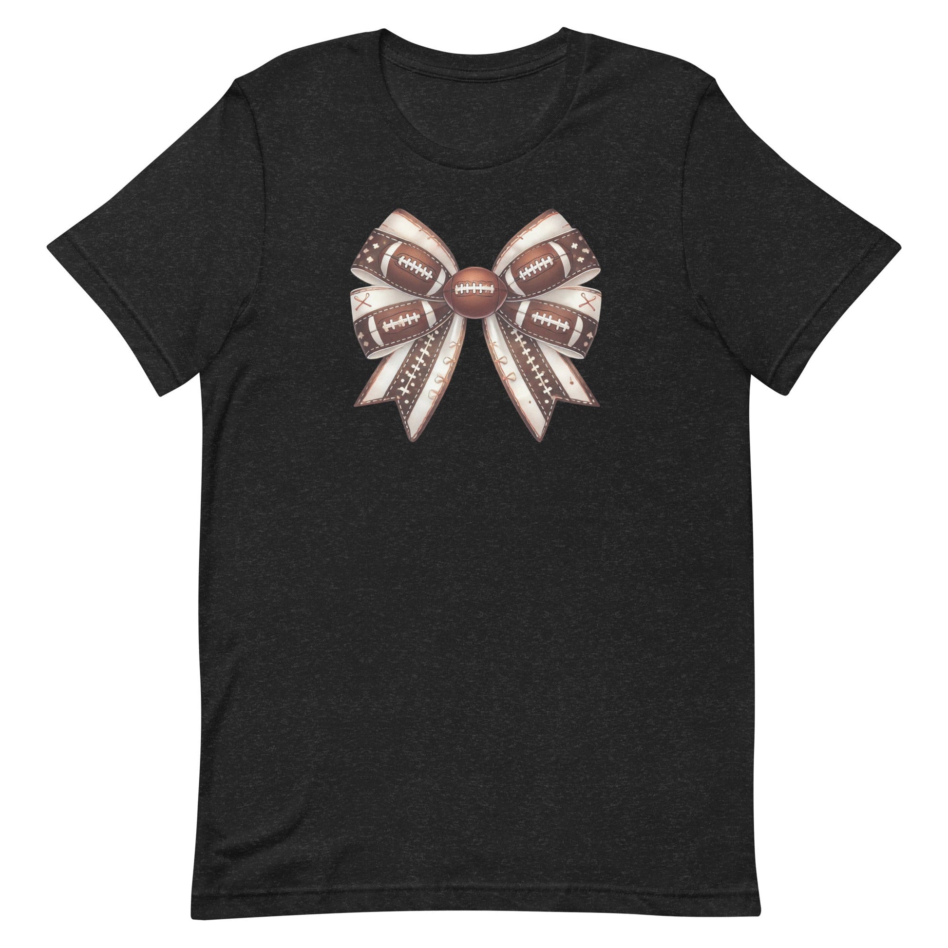 Get ready to cheer on your favorite team in style with our Football Coquette t-shirt! Featuring a charming bow adorned with football patterns, this design brings a touch of elegance to game day. Whether you’re on the sidelines or in the stands, this t-shirt combines the best of sporty and chic, making it perfect for any football fan who loves to show off their team spirit with a little extra flair.