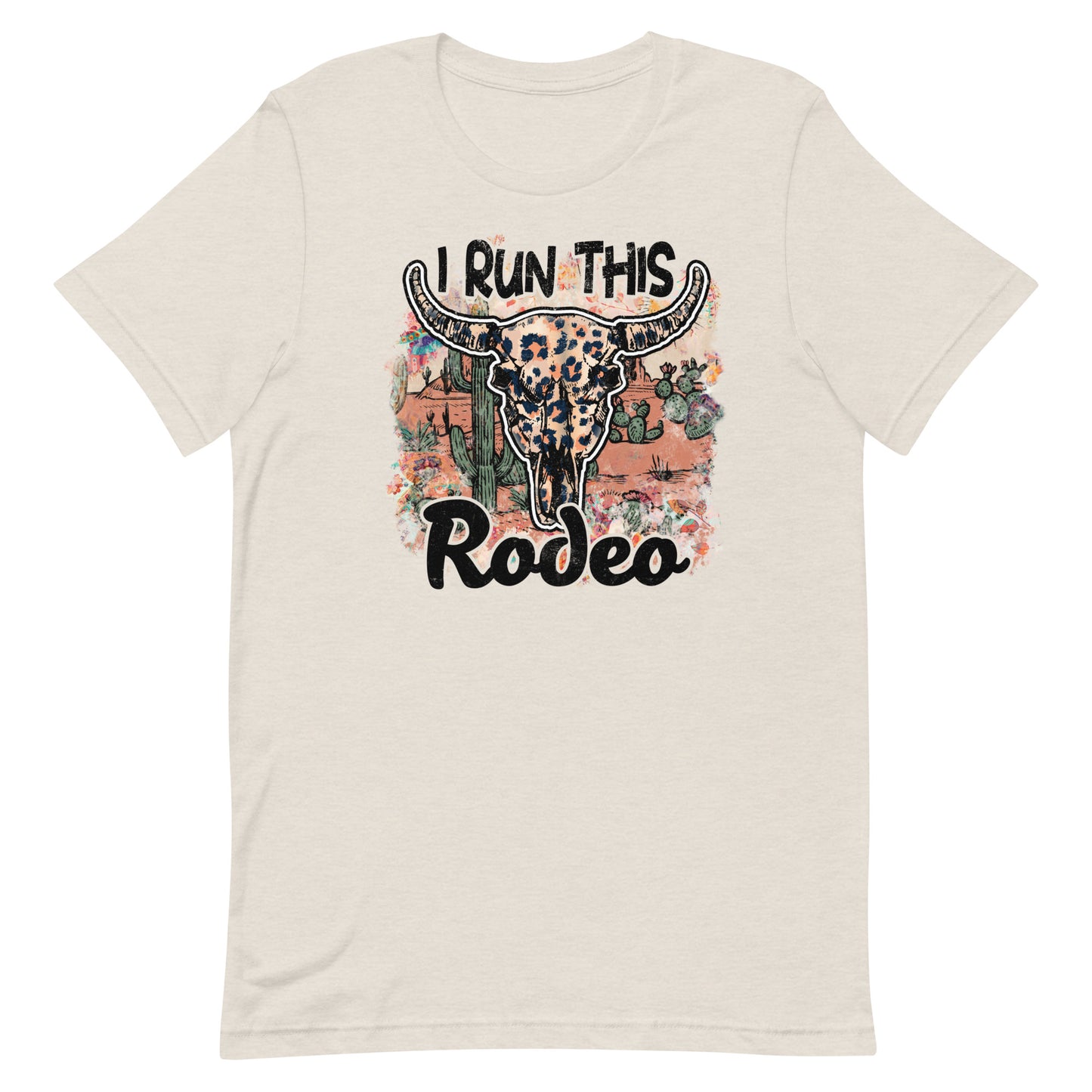 I"I Run This Rodeo" the perfect blend of style and attitude for the cowgirl in charge. 