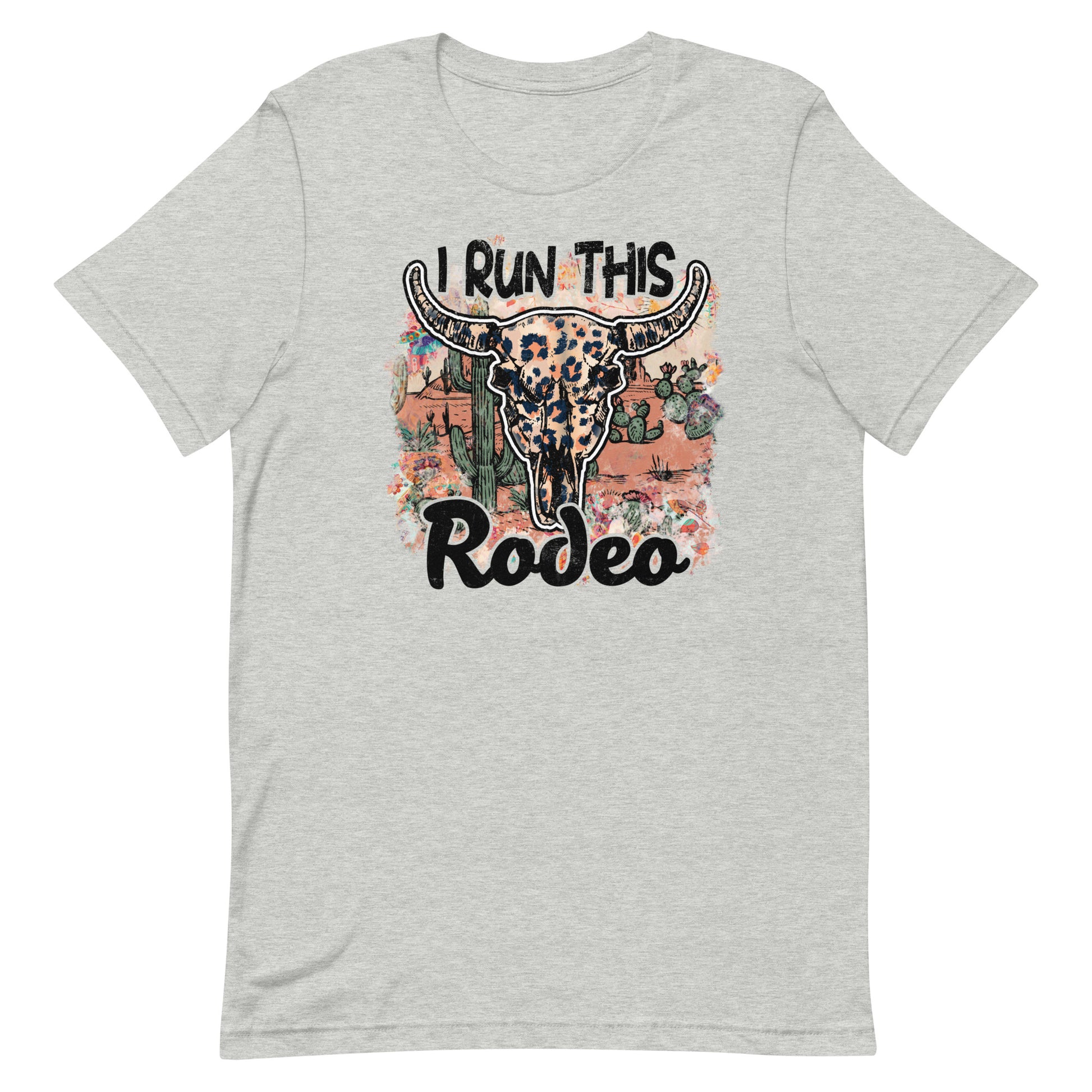 "I Run This Rodeo" the perfect blend of style and attitude for the cowgirl in charge. 