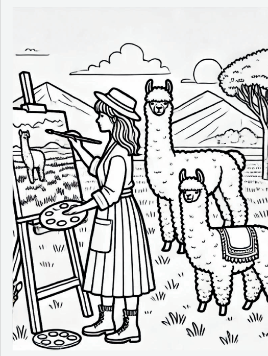 Alpaca My Crayons: A Farm Coloring Journey