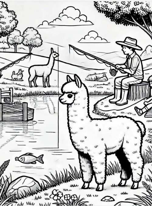 Alpaca My Crayons: A Farm Coloring Journey