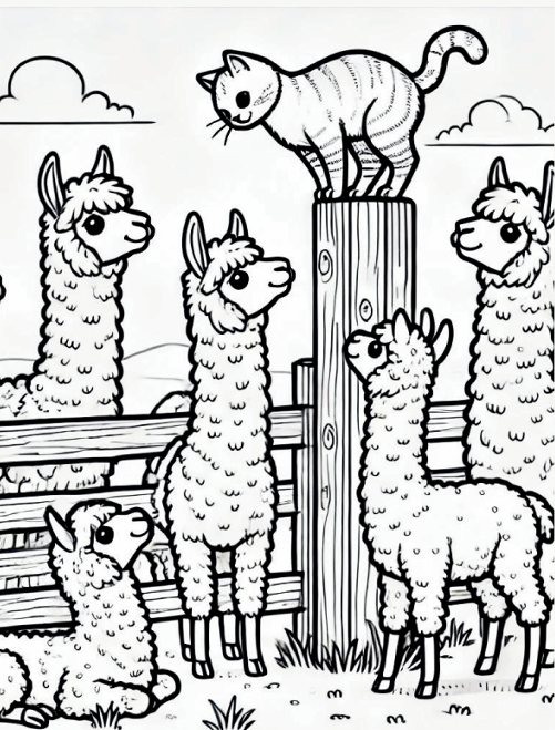 Alpaca My Crayons: A Farm Coloring Journey