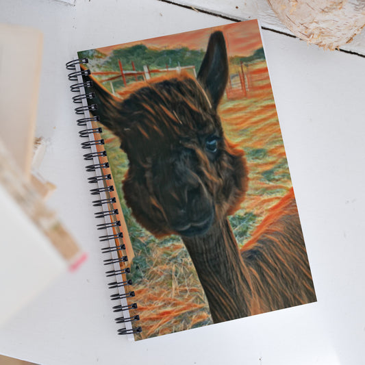 Hershee The Alpaca Spiral notebook