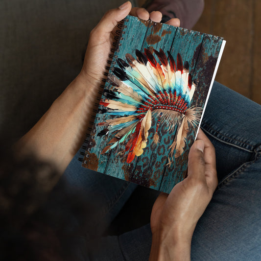 Headdress Spiral notebook