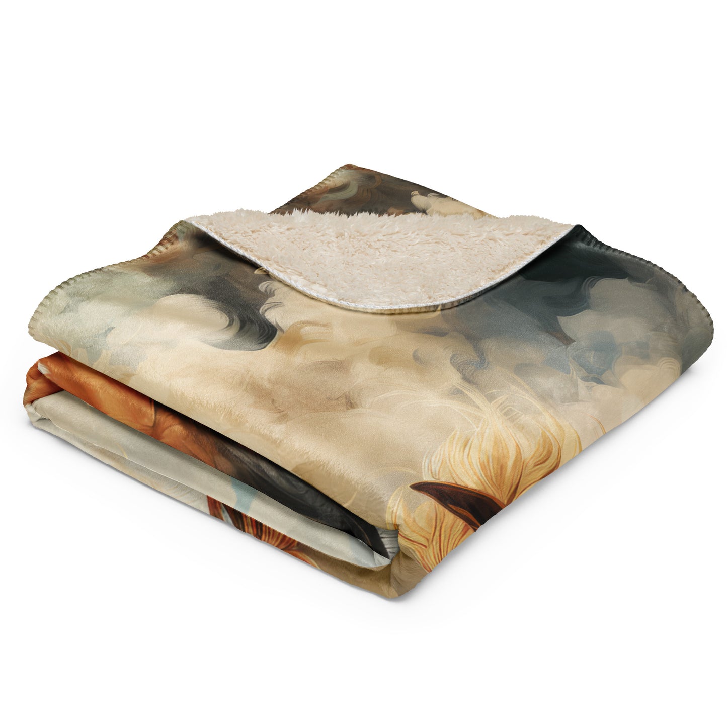 Spirit Horse Sherpa blanket