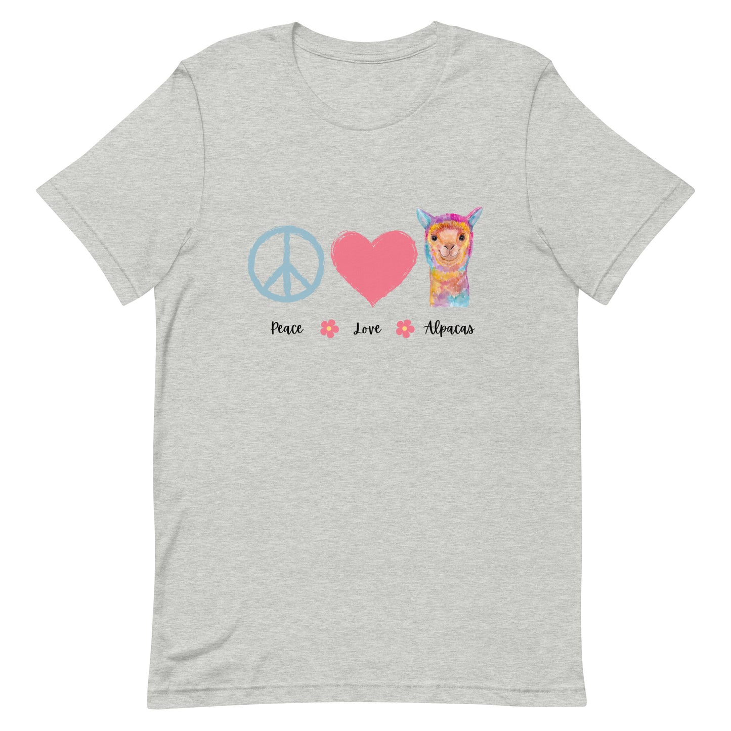 Peace Love Alpacas t-shirt