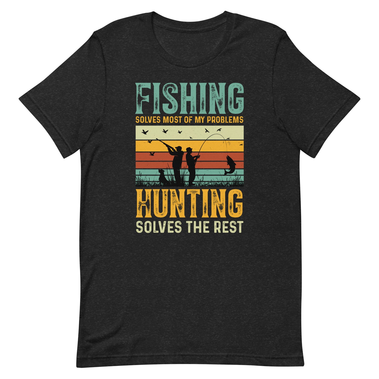 Fishing Solves Most Problems  t-shirt